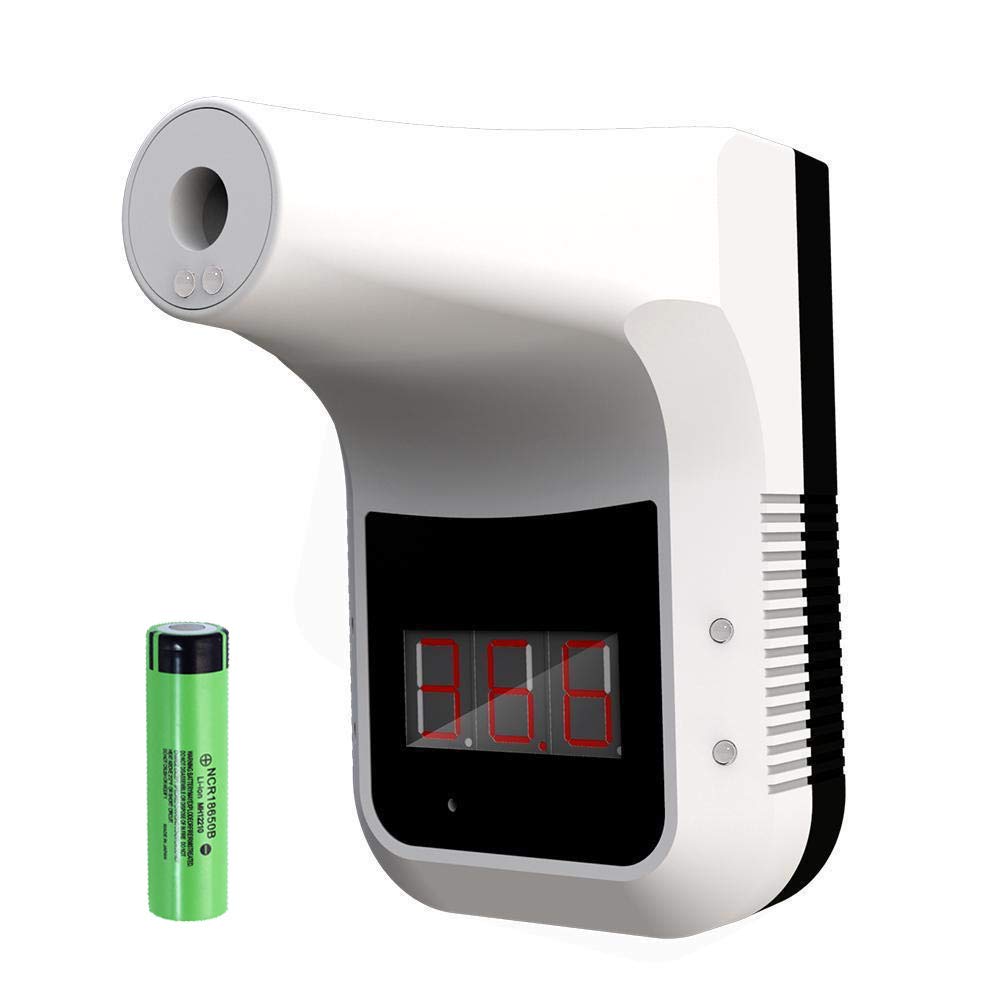 Vision Tech Wall-Mounted Infrared Thermometer Forehead Non-Contact Digital LED Display Fever Alarm R