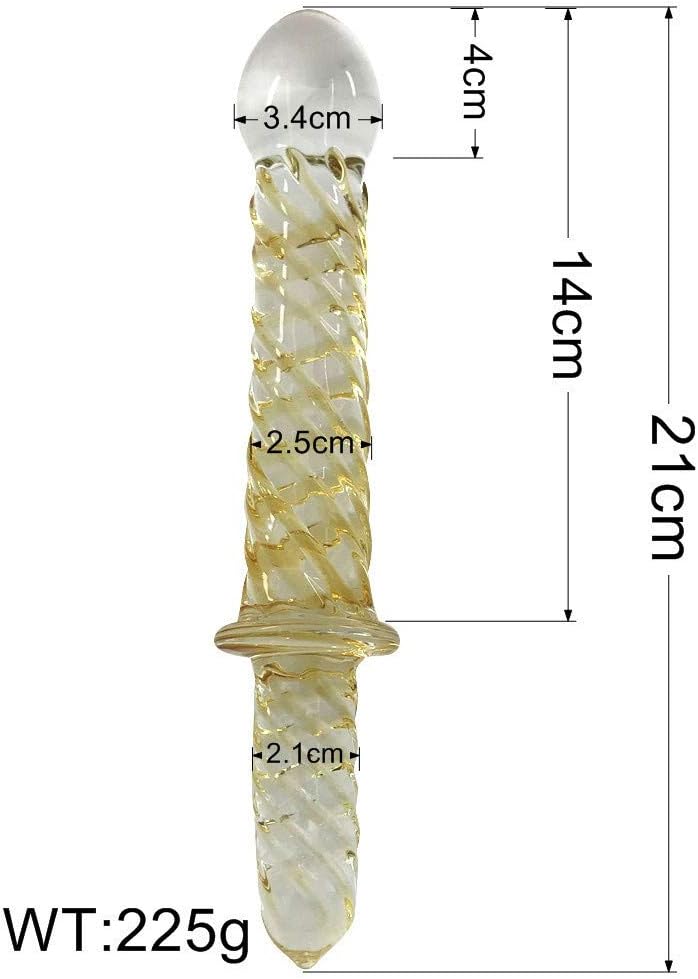 Female Glass Back Court Pull Beads Adult Health Toys Yellow Thread -WMYTJYZ