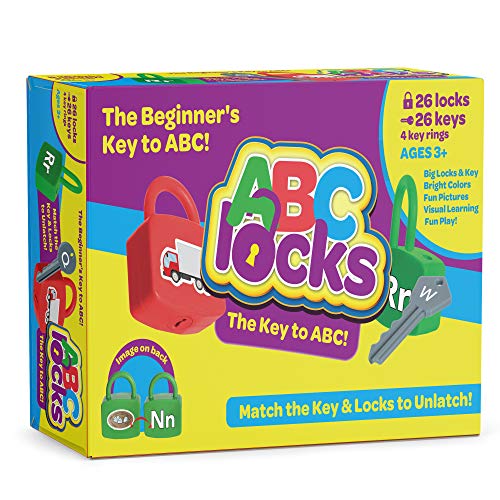 IQ Toys ABC Learning Locks Educational Alphabet Set with 26 Locks, 26