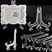 Fashionclubs 10pcs/set Plastic Folding Plate Stand Holder Easels Display Stands For Plate Dish And Picture Frame (7