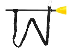 DEIHAALEN 55 Inch(140cm) Stretchable Kayak Paddle Leash, Kayak Rod Leash, Stretchable Coiled Lanyard Leash Kayak Accessories, Paddle Holder Tool Lanyard for Kayak and SUP Paddles