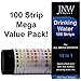 JNW Direct Water Test Strips 15 in 1 - Drinking Water Testing Strip Kit for Lead, Iron, Copper, pH, Fluoride, and More, Fast & Accurate, 100 Strips