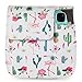 CAIUL Camera Carrying Case Compatible with Fujifilm Instax Mini 8 8+ 9 Camera, Flamingo & Cactus
