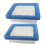 Milttor 2 Packs 36046 Air Filter for Tecumseh 36046 740061 4 & 5.5 Hp Engines Oh95, Oh195, Ohh50, Ohh55, Ohh60, Ohh65, Vlv50, Vlv55, Vlv60, Vlv66, Vlv126 Replace Stens 100-450
