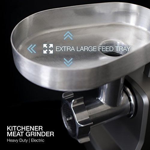 Kitchener Heavy Duty Electric Meat Grinder 2/3 HP (500W), 3Speed with