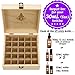 Largest Box for 30ML (1oz) Bottles: 25 Slots fitup to 30mL Bottles with Dropper Tops! Compatible with Now, Edens Garden, Plant Therapy, Kis Oil’S, More. Also Holds 50 Rollers (10mL). Dimensions.