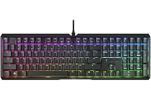CHERRY XTRFY MX 3.1 Mechanical Wired Gaming Keyboard | New MX2A Switches (Black, MX2A Red) (Renewed)
