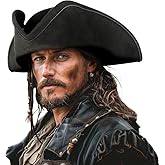 lckellong Pirate Hat Men's Adult Pirate Clothing Hat Party Preferred Dressing Halloween Colony Triangle Hat