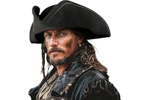 lckellong Pirate Hat Men's Adult Pirate Clothing Hat Party Preferred Dressing Halloween Colony Triangle Hat