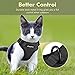 Eagloo Cat Harness Escape Proof Small Cat and Dog Harness Soft Mesh Harness Adjustable Cat Vest Harness with Reflective Strap Metal Clip Cat Walking Jacket Comfort Fit for Kitten Puppy Black X-Small