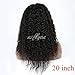 360 Lace Frontal Wig Water Wave Human Hair Wigs for Black Women 150% Density 360 Lace Wig Natural Color 20 inch