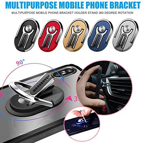 kloiu96 Universal Smartphone Car Air Vent Mount - Portable Multipurpose Mobile Phone Bracket Holder - Met al Heavy Duty Protection Non-Slip Phone Holder - Suitable for All Mobile Phone