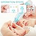 Baby Nail File, Newforshop Portable Versatile Safe Baby Nail Clippers for Newborn or Toddler Toes and Fingernails Easy-to-Use One-Button Activation Multiple Speeds