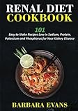 Renal Diet Cookbook: 101 Easy to Make Recipes Low in Sodium, Protein, Potassium and Phosphorus for Your Kidney Disease