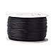 Pandahall 1 Roll 1mm x 100yards Black Rattail Satin Nylon Trim Cord Chinese Knot
