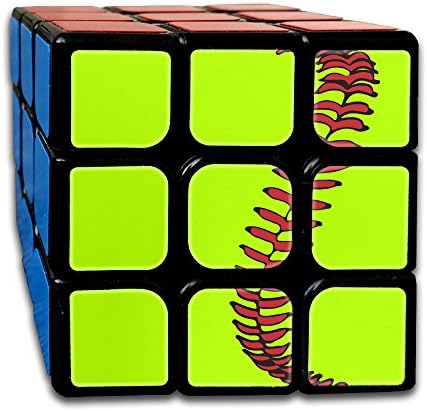 Pzcub Baseball Lase Magic Speed Cube Puzzle 3x3 Easy Turning And Smooth Play Best Brain Training Gift Idea To Expand Your Mind With Hours For Kids Or Adults