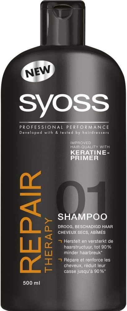 SYOSS - Shampoing - REPAIR THERAPY - Pro-celium Kératine - 500ml