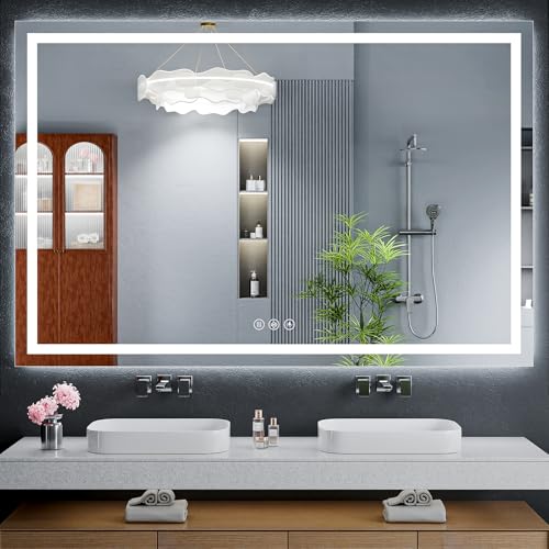 LED Bathroom Mirror Anti-Fog Dimmable 3 Colors