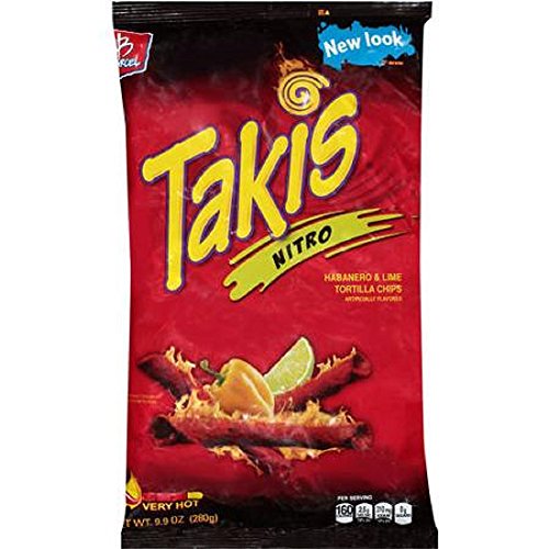 UPC 757528008697, Barcel, Takis, Nitro, Rolled Tortilla Snacks, 9.9oz Bag (Pack of 3)