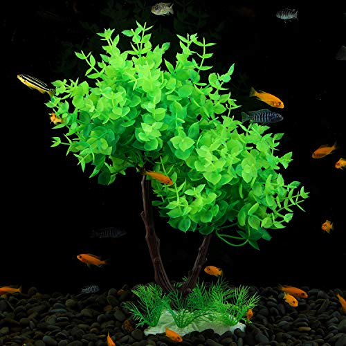 image for MyLifeUNIT Aquarium Plants Plastic Bonsai Tree Ornament Artificial Wat