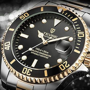 TEVISE T801 Men Automatic Mechanical Watch Fashion Luminous Wristwatch Luxury 30M Daily Waterproof Steel Band Male Sport Cloc