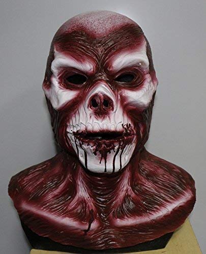 The Rubber Plantation TM 619219294133 Deluxe Autopsy Skinned Alive Latex Zombie Halloween Mask Fancy Dress Costume Accessory, Unisex-Adult, One Size