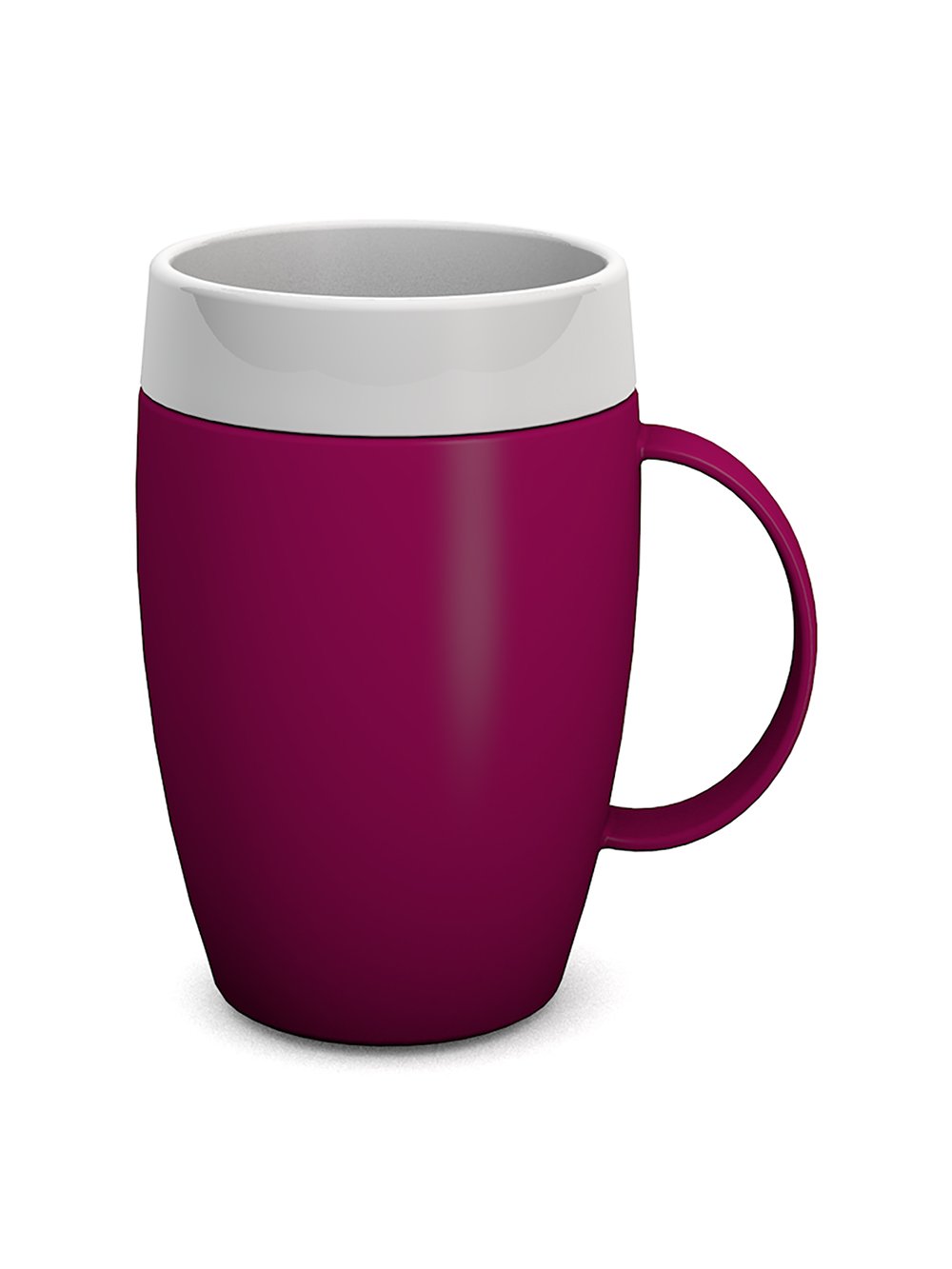 Ornamin Mug with Internal Cone 140 ml Blackberry (model 905) | drinking aid, coffee cup, thermo mug, cup for elderly