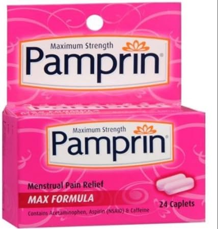 Pamprin Max Formula Caplets 24 Caplets (Pack of 3)