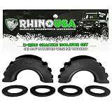 Rhino USA D-Ring Shackle Isolators (2) with Washers Included (4) - Fits Standard 3/4 Shackles - Protect Your Shackles from Damage & Prevents Rattling - Unlimited!