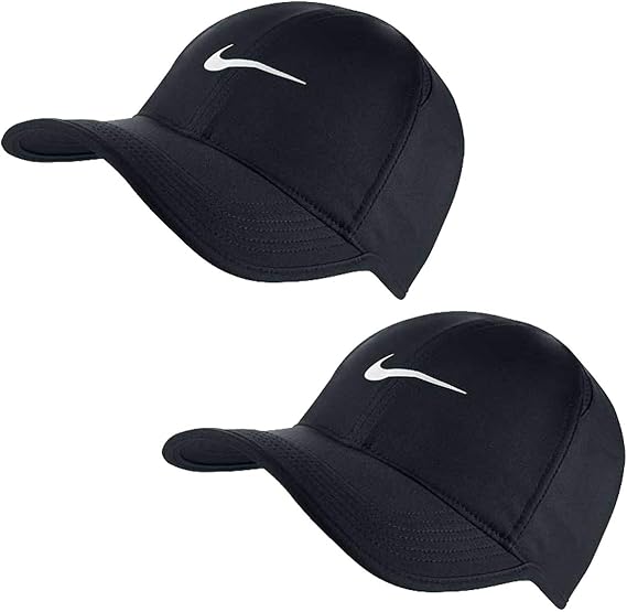 Amazon Nike ナイキ フェザーライト キャップ テニスキャップ ブラック ブラック ブラック ホワイト 2個セット 010 2set 帽子 通販