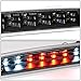 Auto Dynasty Dual Row 16 LED Rear Tail Center High Mount Stop Lamp Third Brake Cargo Light Compatible with Dodge Ram 1500 2500 3500 94-01, Black Housing, Clear Lens