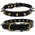 Namsan Halsband Für Hunde/Katzen – PU Leder Mit Nieten, Verstellbar, Größe S (ca. 25-33cm)