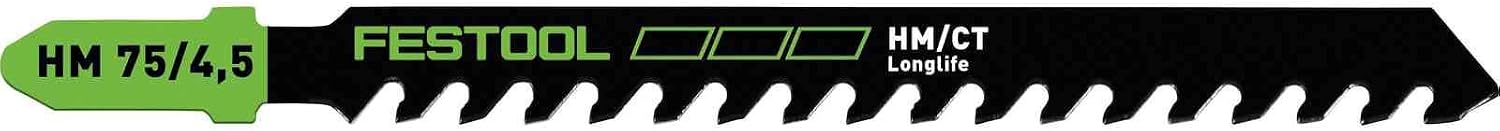 Festool Jigsaw blade BUILDING MATERIALS ABRASIVE MATERIALS HM 75/4,5, Multicolour, Size
