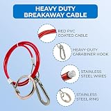 Double Dragon Breakaway Cable 1M 5mm Stainless Steel Heavy Duty Trailer Safety view 3