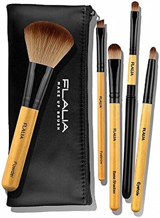 Flalia Premiun Modern Make Up Brush Set 5 pcs Choco