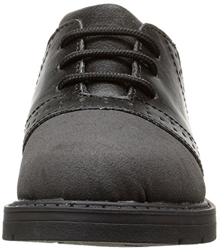 image for Baby Deer Boys' Suede Saddle Shoe Walking-K, Black, 4 M US Toddler