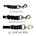 FAIRWIN Leather Dog Leash 6 Foot - Braided Military Grade Heavy Duty Dog Leash for Large Medium Small Dogs Training and Walking (Black, M:5/8