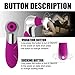 USB Electric Toy for Women Quiet Powerful Strong Suction with Silicone 12 Multispeed Wireless Remote Viberate Toys Mini Bullet Vibrant Toy for Women (Color : Purple)