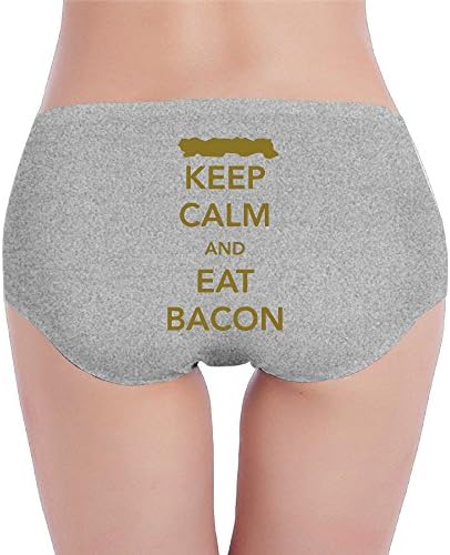 Keep Calm And Eat Bacon Women's Low-Rise Soft Bikini Panties