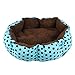 Bestpriceam® Soft Fleece Pet Dog Puppy Cat Warm Bed House Plush Cozy Nest Mat Pad (36cmX30cm, Blue)