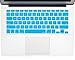 Kuzy Older Version Keyboard Cover Compatible with MacBook Pro 13 15 17 inch Release 2010-2015 and MacBook Air 13.3 inch Release 2010-2017 Silicone Skin Protector, Aqua Blue