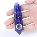 Hongjintian Best Grade Quality Natural Blue Fused Quartz Crystal Pipe Tobacco Smoke Pipe