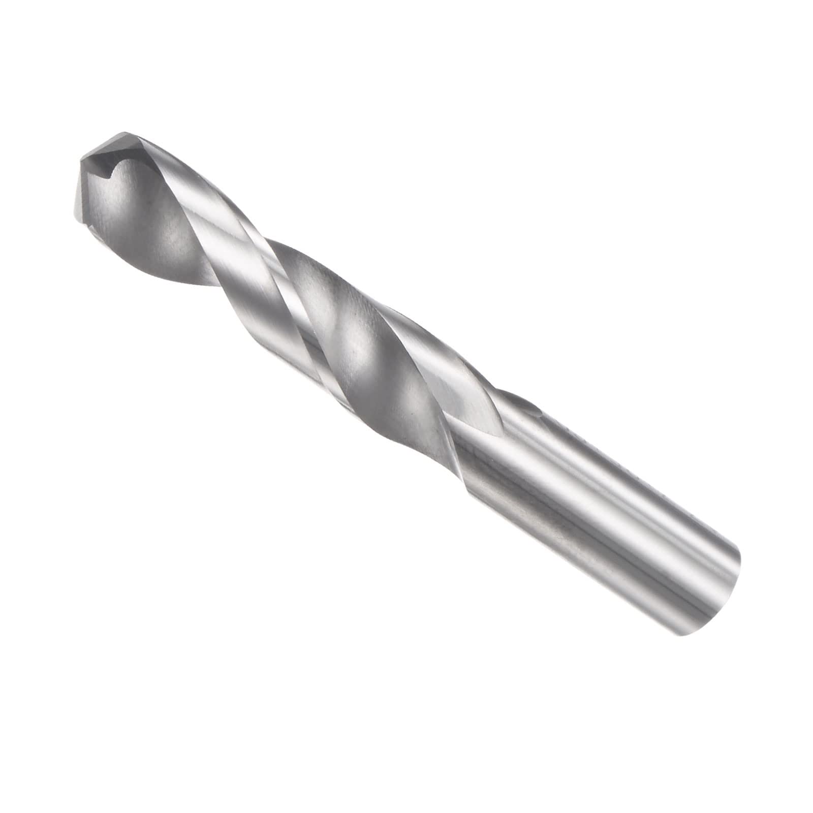 CoCud Solid Carbide Drill Bits, 7.7mm Diameter, YG6 (C2/K20) Tungsten Carbide Straight Shank Twist Drill Bits - (Applications: for Stainless Steel Alloy), 1-Piece