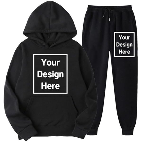 Custom Sweatshirt Sets, Your Own Design Text/Photo/Image/Logo