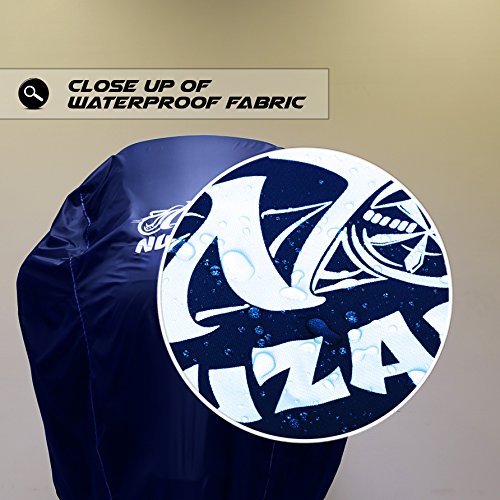 Premium Weather Resistant Motorbike Cover. Waterproof High Grade Polyester w/Soft Screen, Heat Resistant Shield. Lockable fabric, Durable & Long Lasting.Fits Sport bike, Cruiser, Touring (xxl, navy) - Thumbnail 7