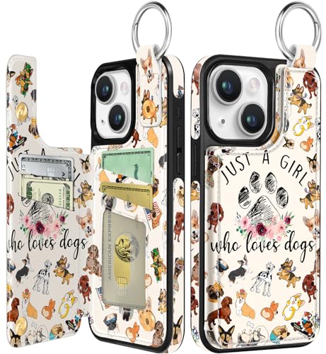 Lotadilo for iPhone 15 Plus Wallet Case with Card