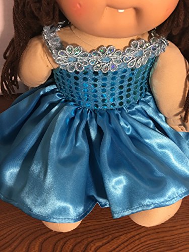 Fits 16" 17" 18" Cabbage Patch Kids Doll Clothes Blue Fairy Gown Princess Party High Low Dress NO DOLL