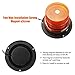 MATCC Car Truck LED Emergency Strobe Light Magnetic Warning Beacon Lights with 12v Cigarette Lighter Plug Amber