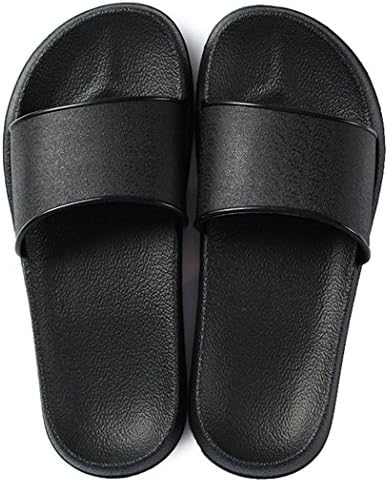 Fendou House Sandal For Women Anti-Slip Bath Slipper Indoor Floor Slipper 2018 New Style (5-5.5 B(M) US, Black)