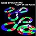 Track Cars Compatible with Magic Tracks and Neo Tracks Light Up Racing Track Accessories with 5 Flashing LED Lights Glow in The Dark Best toys for Boys and Girls ( 3 Pack )